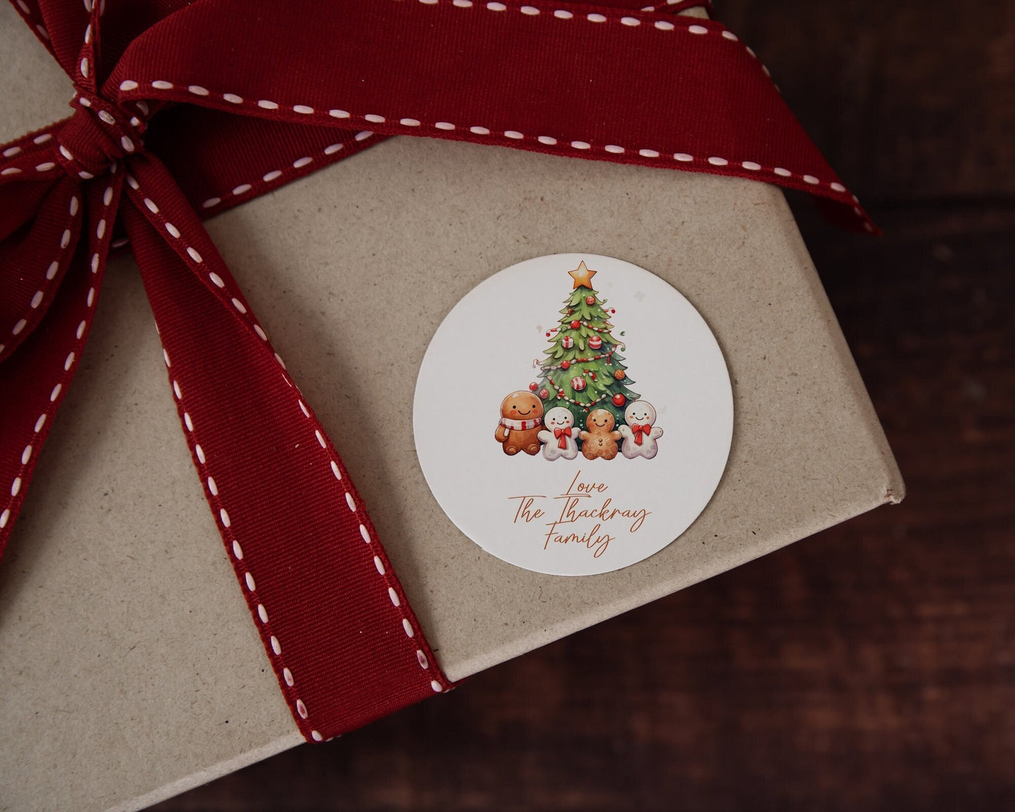 Personalised Christmas Stickers, Christmas Labels, Christmas Gift Labels, Santa Initial Stickers, Christmas tree stickers, 12 designs