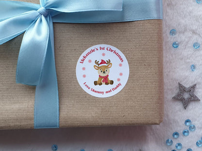 1st Christmas Stickers, Personalised Christmas Stickers, Christmas Labels, Christmas Gift Labels,