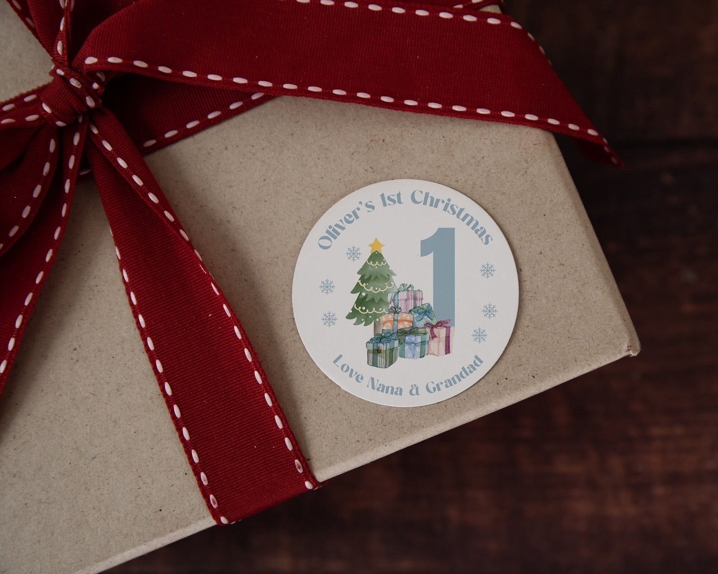 Baby's 1st Christmas Stickers, Personalised Christmas Stickers, Christmas Labels, Christmas Gift Labels,