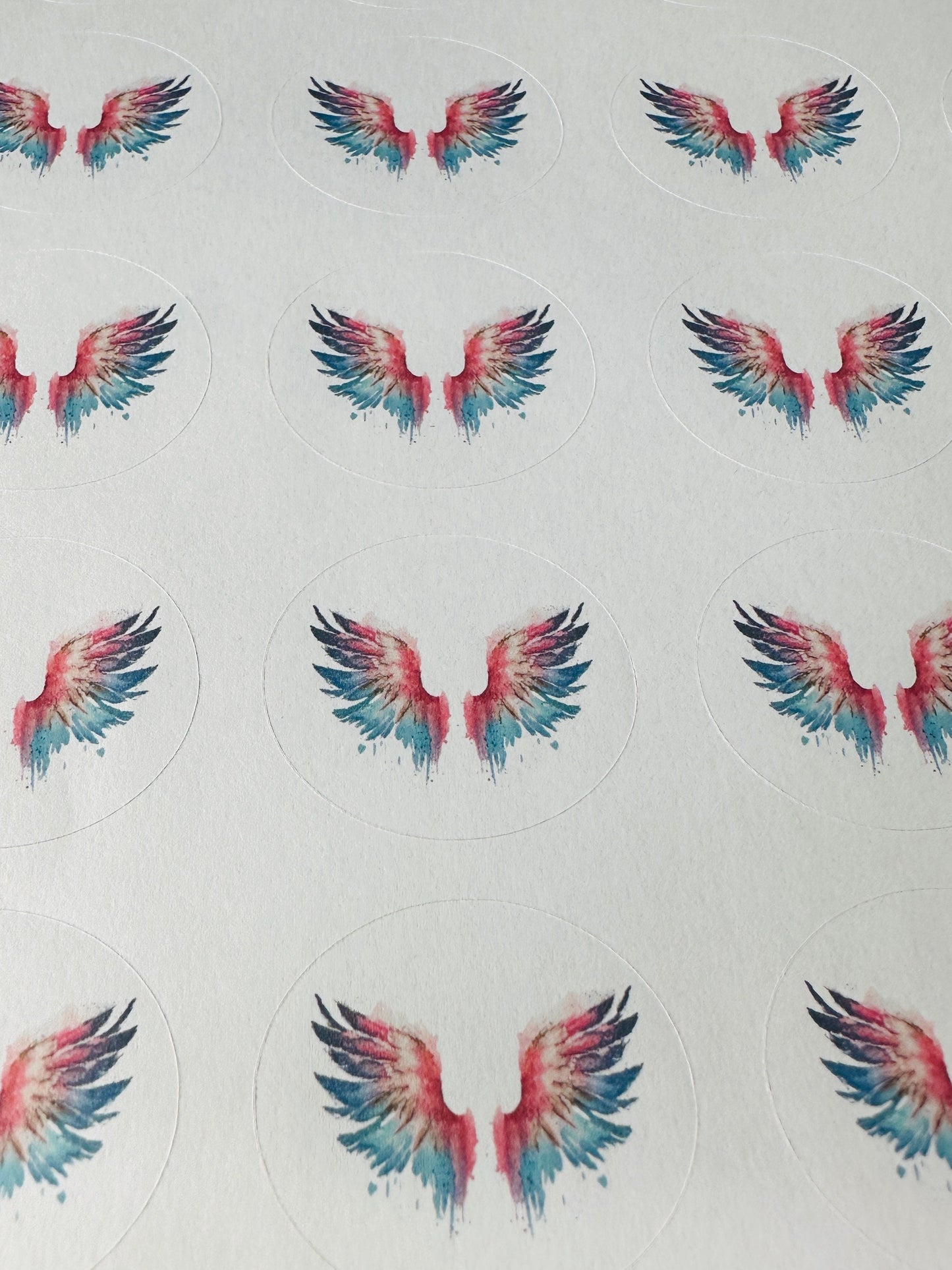 Angel Wing Stickers, Planner stickers, Laptop Stickers, Envelope Seals, Craft Stickers