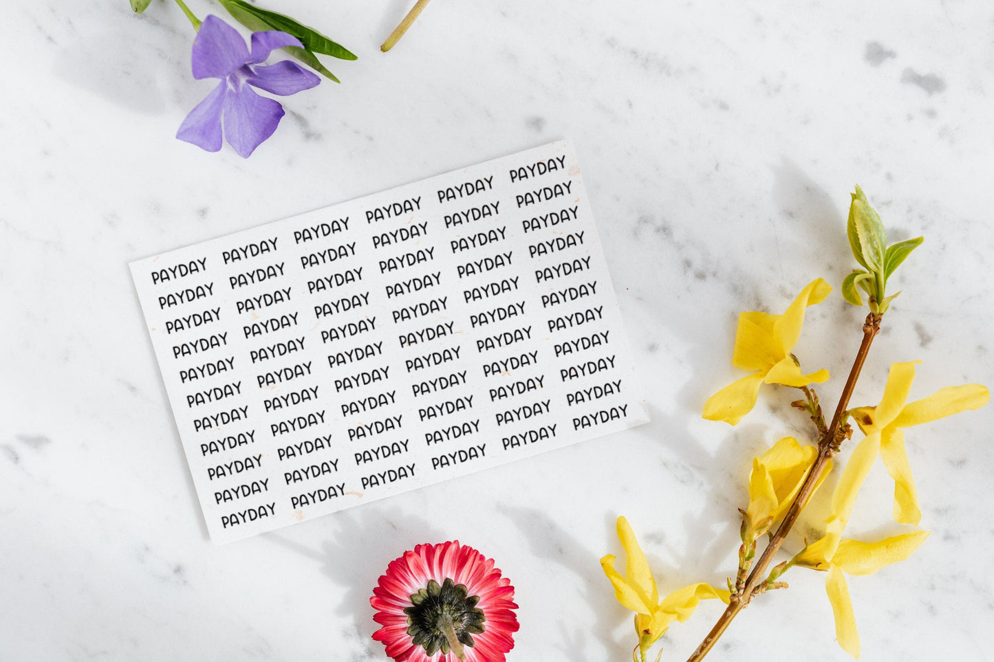 Payday Planner Stickers, Rainbow Journal Stickers. Sticker Sheet