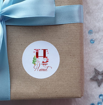 Personalised Christmas stickers, classic Christmas Labels, Christmas Gift Labels, Santa Christmas Stickers, Envelope Seals,