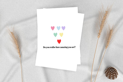 You're Amazing Card, Thank You Card, This Is Your Reminder You're Amazing,  Congrats Card. Good luck card