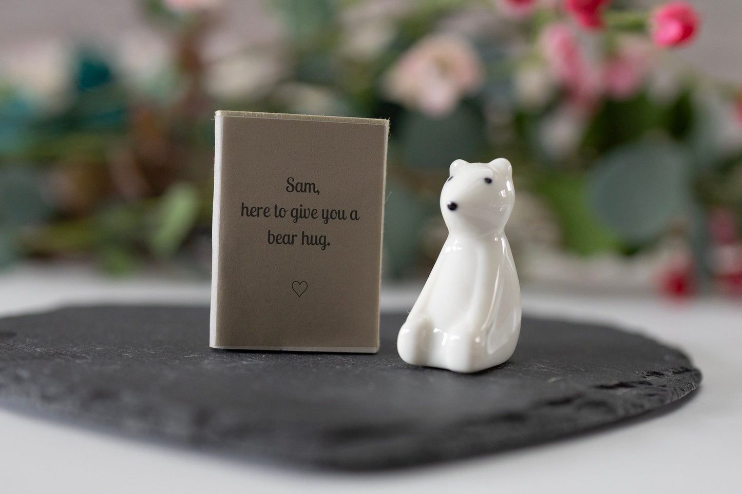 Porcelain ornament Matchbox For Family and Loved Ones, Friendship Boxed Gift, Keepsake Ornament, Porcelain Token Gift, personalised