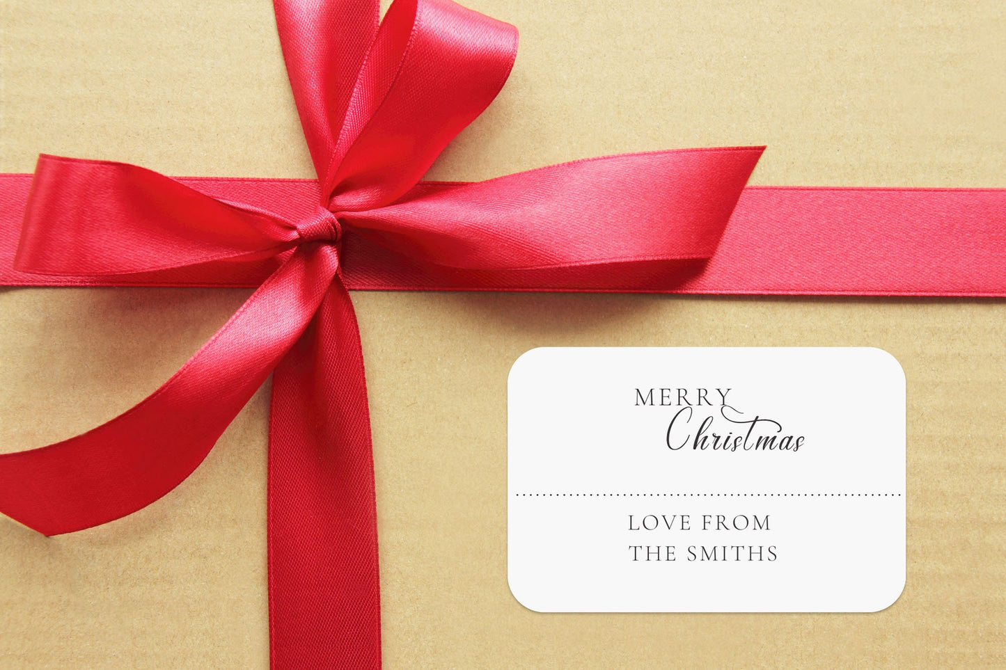 Personalised Merry Christmas Family stickers, Christmas Tags, Custom Name stickers, Christmas Gift sticker, Personalised Label