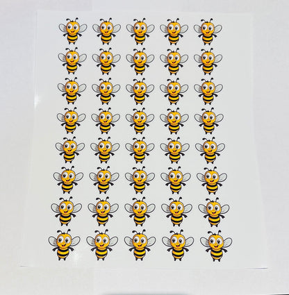 Bee Stickers, bee labels, sticker sheet, Sheet, Planner Stickers, Laptop Stickers, Bee Lover Gift