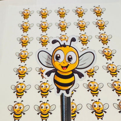 Bee Stickers, bee labels, sticker sheet, Sheet, Planner Stickers, Laptop Stickers, Bee Lover Gift