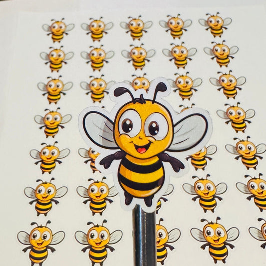 Bee Stickers, bee labels, sticker sheet, Sheet, Planner Stickers, Laptop Stickers, Bee Lover Gift
