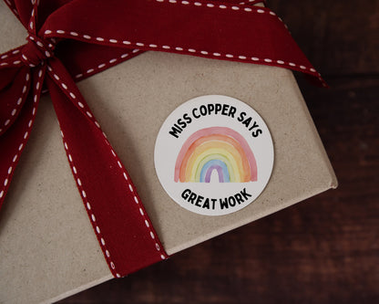 Teacher Well done Stickers, teacher reward stickers, primary teachers, class room stickers, Teacher Stationery