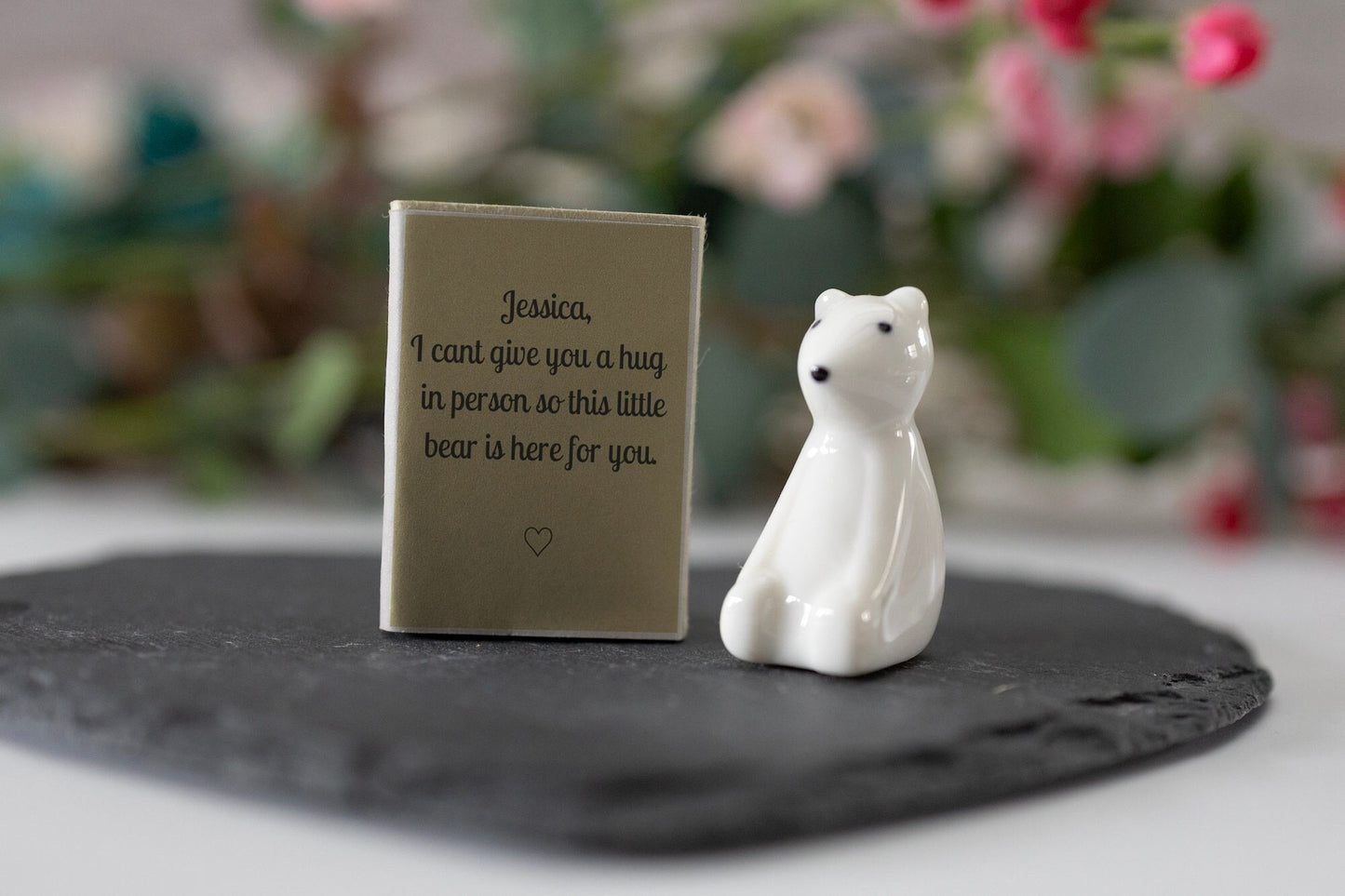 Porcelain ornament Matchbox For Family and Loved Ones, Friendship Boxed Gift, Keepsake Ornament, Porcelain Token Gift, personalised