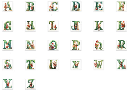 Personalised name Christmas Stickers, classic Christmas Labels, Christmas Gift Labels, Santa Initial Stickers, Envelope Seals