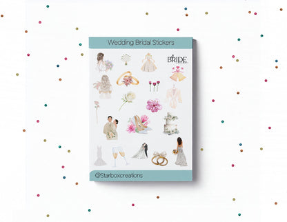 Just Married Sticker sheet Wedding Stickers, Planner Stickers,  Wedding Planning Stickers , Wedding Check List, love, wedding journal