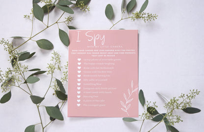 Wedding Games, I spy Game, Reception Game, Wedding Photo Hunt Game, Wedding Shower Fun Games, blush wedding colour