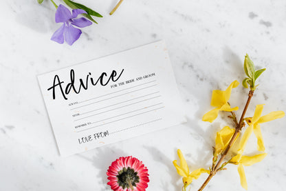 Advice To The Bride and Groom, Wedding games, Advice for the married couple card, Hen Party Games, Hen Party Gift Bride To Be