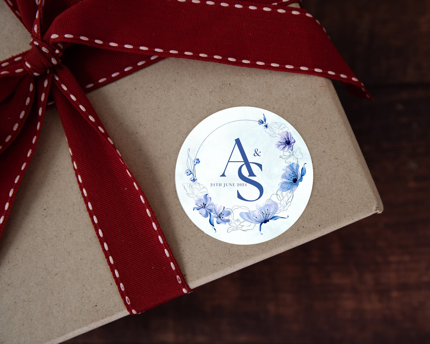 Wedding Stickers, Wedding Stationery, Party Stickers, three sizes, custom round stickers, initial stickers, wedding labels