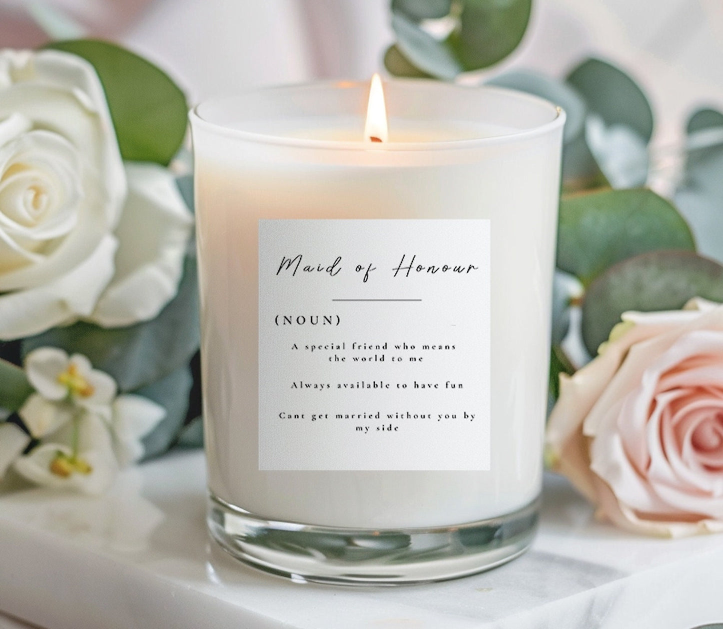 Wedding Candle Bridesmaid stickers,  candle Stickers,  Monochrome Wedding Party Proposal Box Label, Bridesmaid Maid of Honour Candle sticker