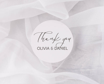 Thank you Labels, Custom Wedding Labels, classic Wedding Stickers, Party Stickers, confetti stickers, favour labels, personalised labels