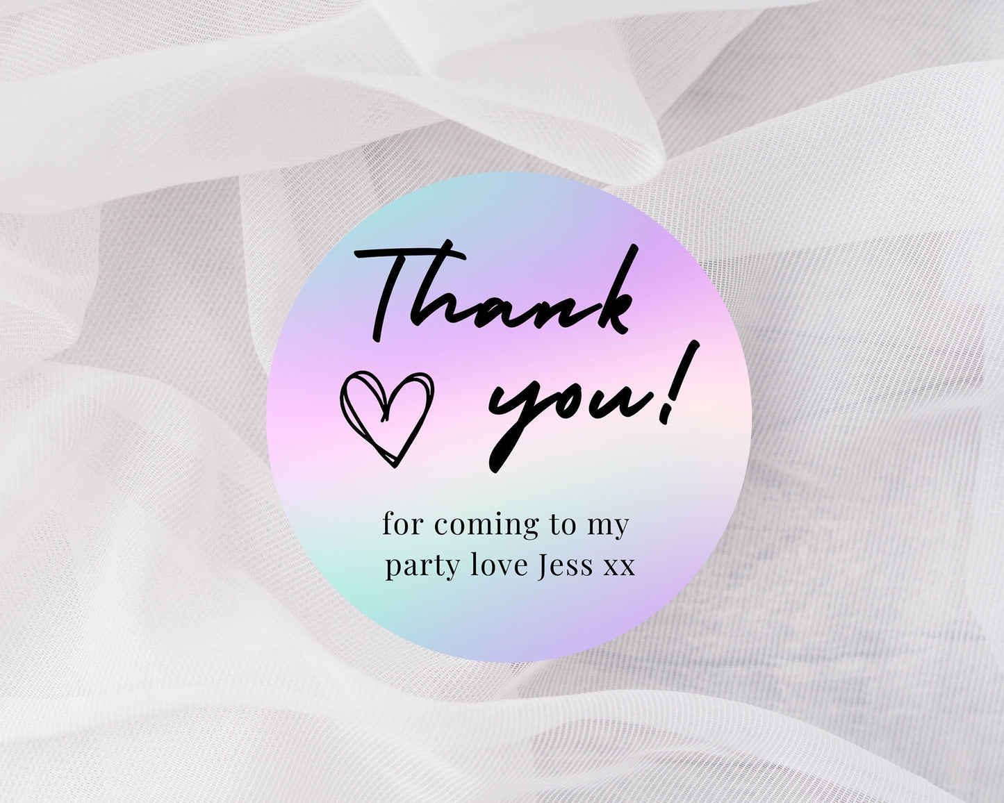 Personalised children’s party bag stickers, party, thank you stickers, birthday, sweet cones celebration