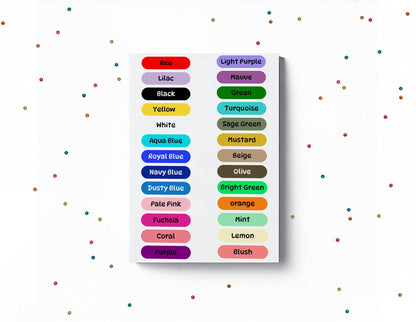 name label stickers, personalised stickers , sticker colours, for lunch boxes, water bottles, kids school, Splash proof labels, 27 stickers
