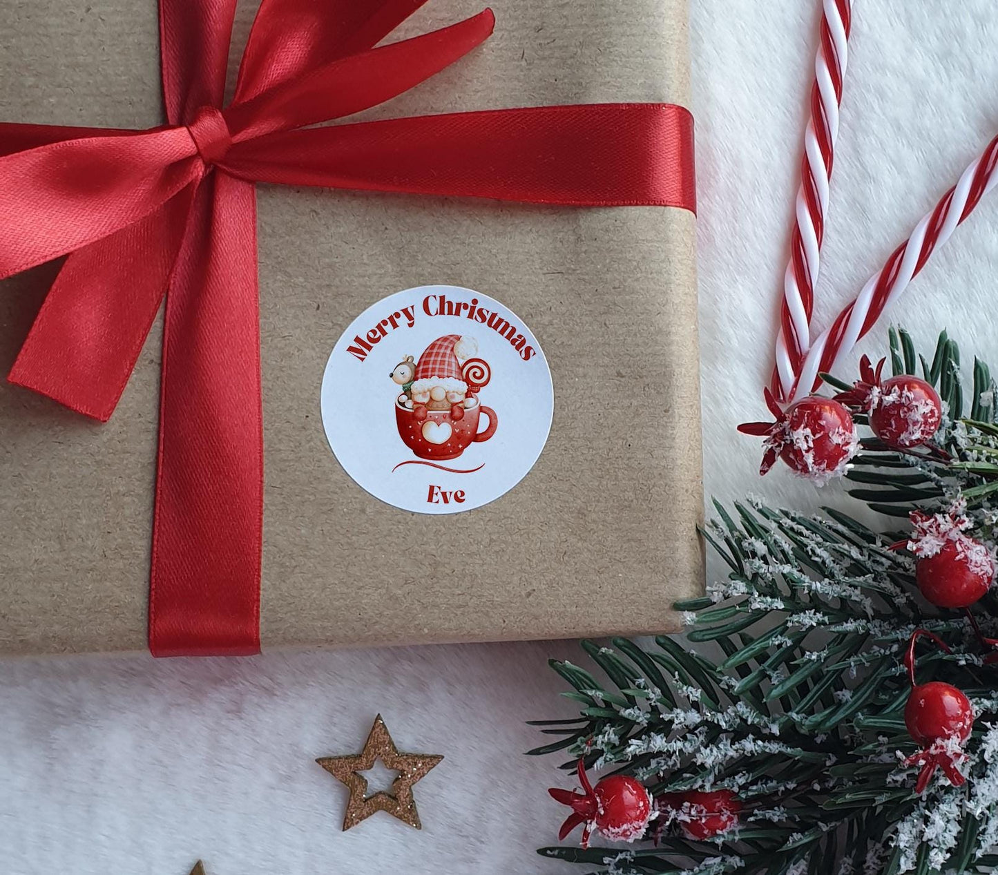 Personalised Christmas Stickers, Christmas Labels, Christmas Gift Labels, Santa Stickers, Envelope Seals, cute Christmas