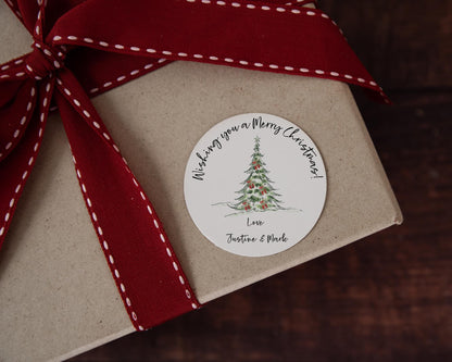 Personalised Christmas Stickers, Christmas Labels, Christmas Gift Labels, Santa Stickers, Envelope Seals, 5 sizes