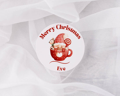 Personalised Christmas Stickers, Christmas Labels, Christmas Gift Labels, Santa Stickers, Envelope Seals, cute Christmas