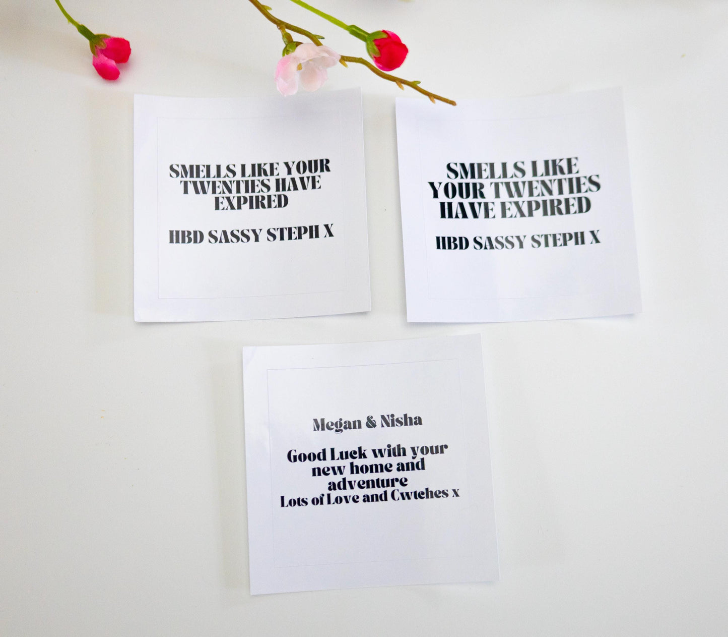 Personalised Candle Labels, Custom Gift Wrap, Quote Labels, Keepsake Candles, Bridal Proposal, Bridesmaids Presents