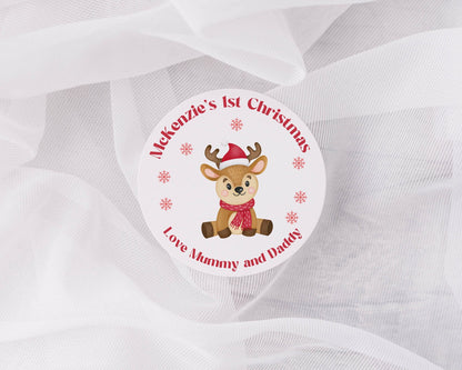 1st Christmas Stickers, Personalised Christmas Stickers, Christmas Labels, Christmas Gift Labels,