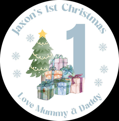 Baby's 1st Christmas Stickers, Personalised Christmas Stickers, Christmas Labels, Christmas Gift Labels,