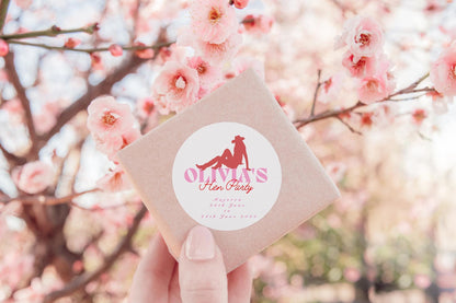Hen Party Stickers, personalised labels,  Hen Do Stickers Bridal Shower Favour, bachelorette party labels