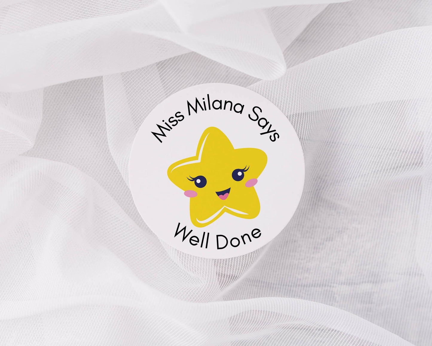 Well done Teacher Stickers ,Well done label, Personalised Teacher Stickers, Marking Work, School Stationary,  Class room sticker
