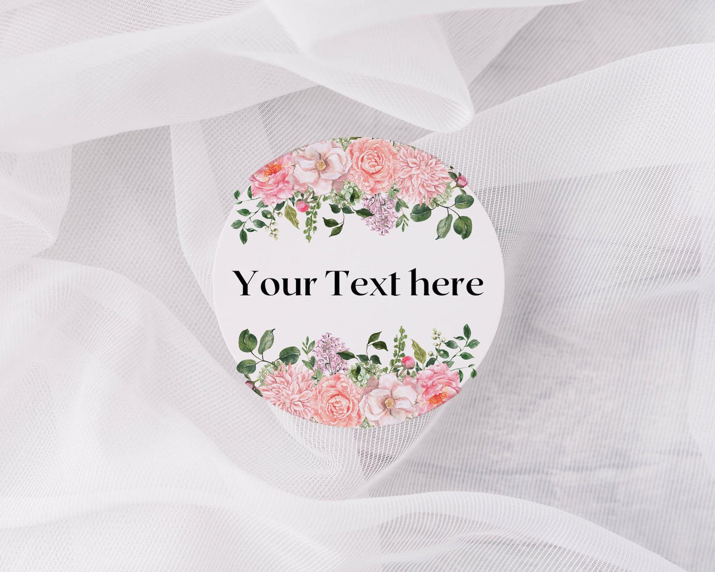 Wedding Label Stickers, Personalised Bride And Groom Name Stickers , Floral Stickers, Wedding Favour Stickers,  blush Wedding Sticker