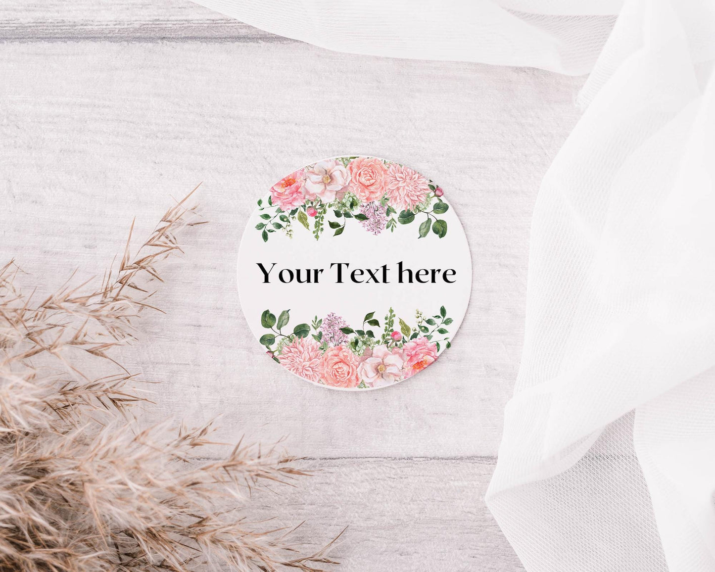 Wedding Label Stickers, Personalised Bride And Groom Name Stickers , Floral Stickers, Wedding Favour Stickers,  blush Wedding Sticker