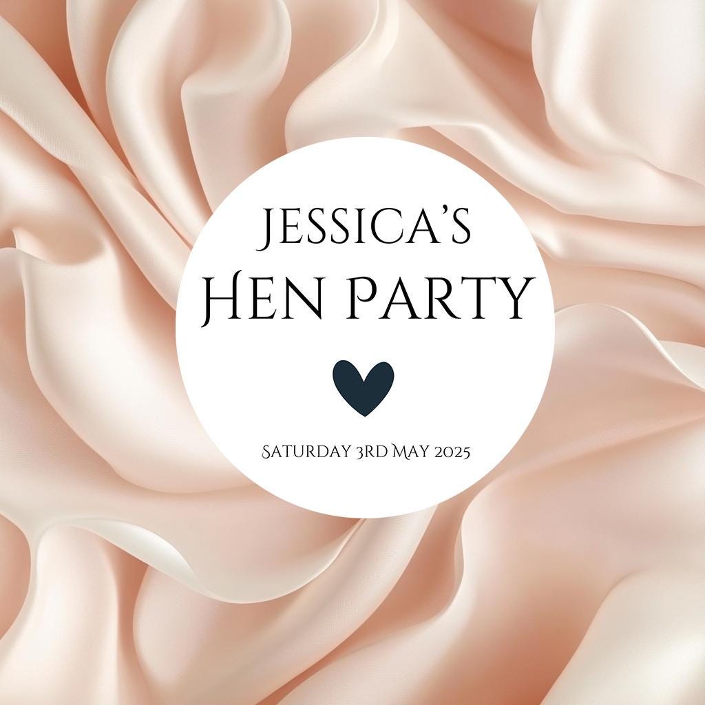 Hen Party Favour Stickers, Custom, Bachelorette Party Bag Labels, hen party labels, personalised stickers 5 sizes
