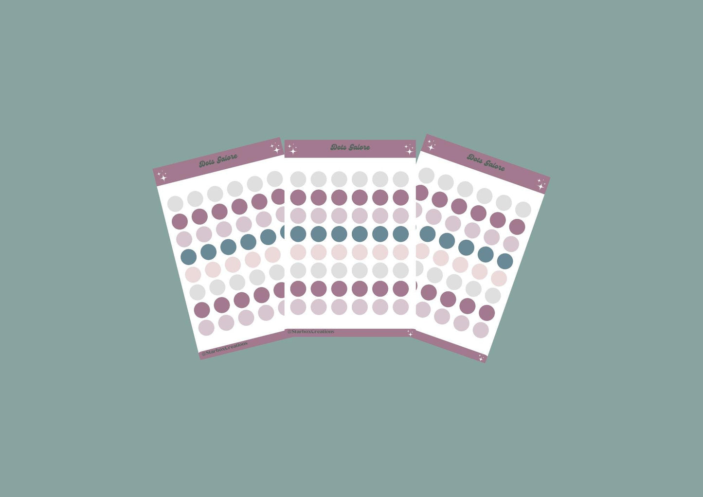 Pastel Planner Stickers: Mini Circle Dots, Rainbow Color Code (10mm)