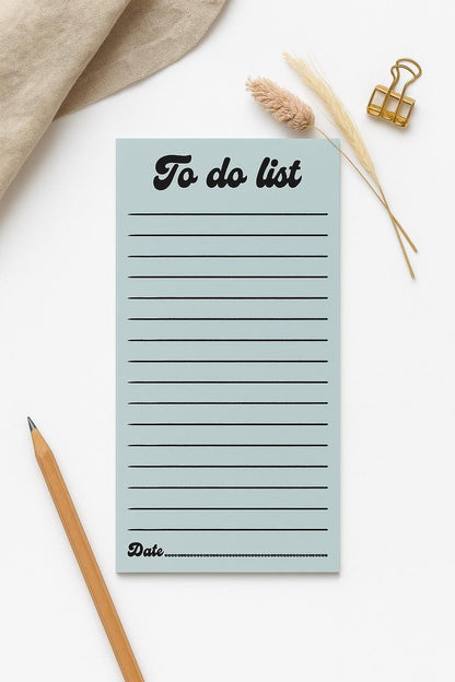 Sage Green To Do List Notepad, Minimalist Tear-Off Pad, Productivity Pad, shopping list