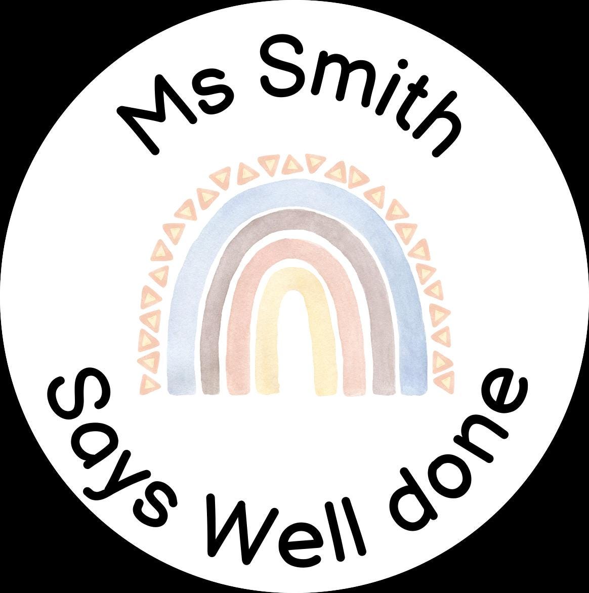 Well done stickers, personalised teacher stickers, merit stickers, teacher name, personalised stickers, merit sticker, sticker sheet