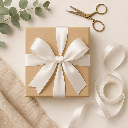 White ribbon, Berisford ribbon, Double sided Satin, RECYCLED eco friendly trim, weddings, Christmas, anniversary gifts, White No 1, 7 widths