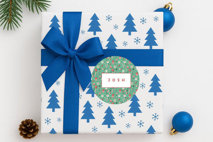 Candy cane Stickers, Christmas Label, Christmas Gift Labels, personalised Stickers, Envelope Seals, personalised Christmas Stickers, 5 sizes