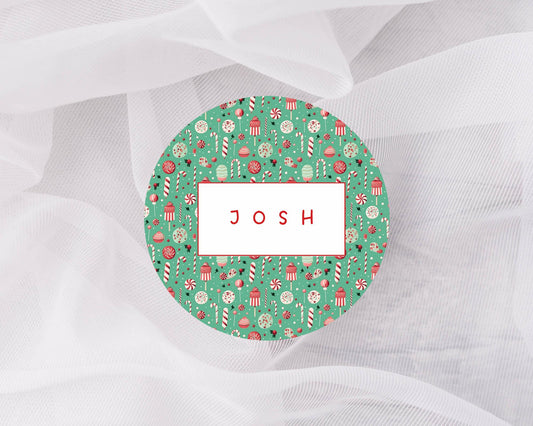Candy cane Stickers, Christmas Label, Christmas Gift Labels, personalised Stickers, Envelope Seals, personalised Christmas Stickers, 5 sizes