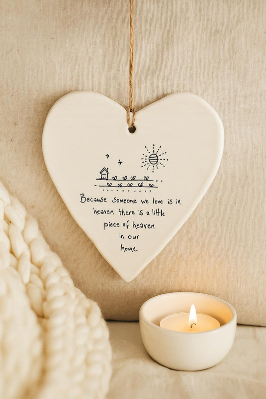 Someone We Love Is In Heaven, East of India, Porcelain Gift, Thinking Of You Decoration, Sentimental Gift