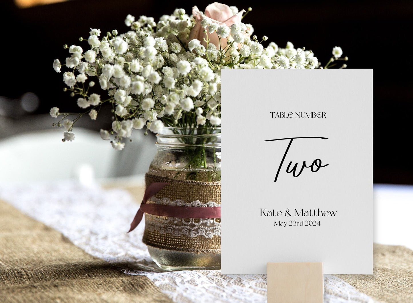 Wedding Table Numbers A5, Elegant Wedding Table Signs, Personalised Table Name Cards, Wedding Reception Decor, Classic Wedding Signage