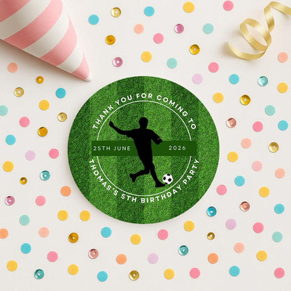 Football children’s party bag stickers, party, thank you stickers, name stickers 5 sizes