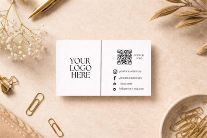 QR Code personalised business card, Custom business card