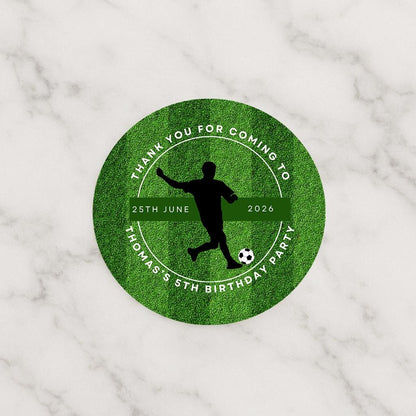 Football children’s party bag stickers, party, thank you stickers, name stickers 5 sizes