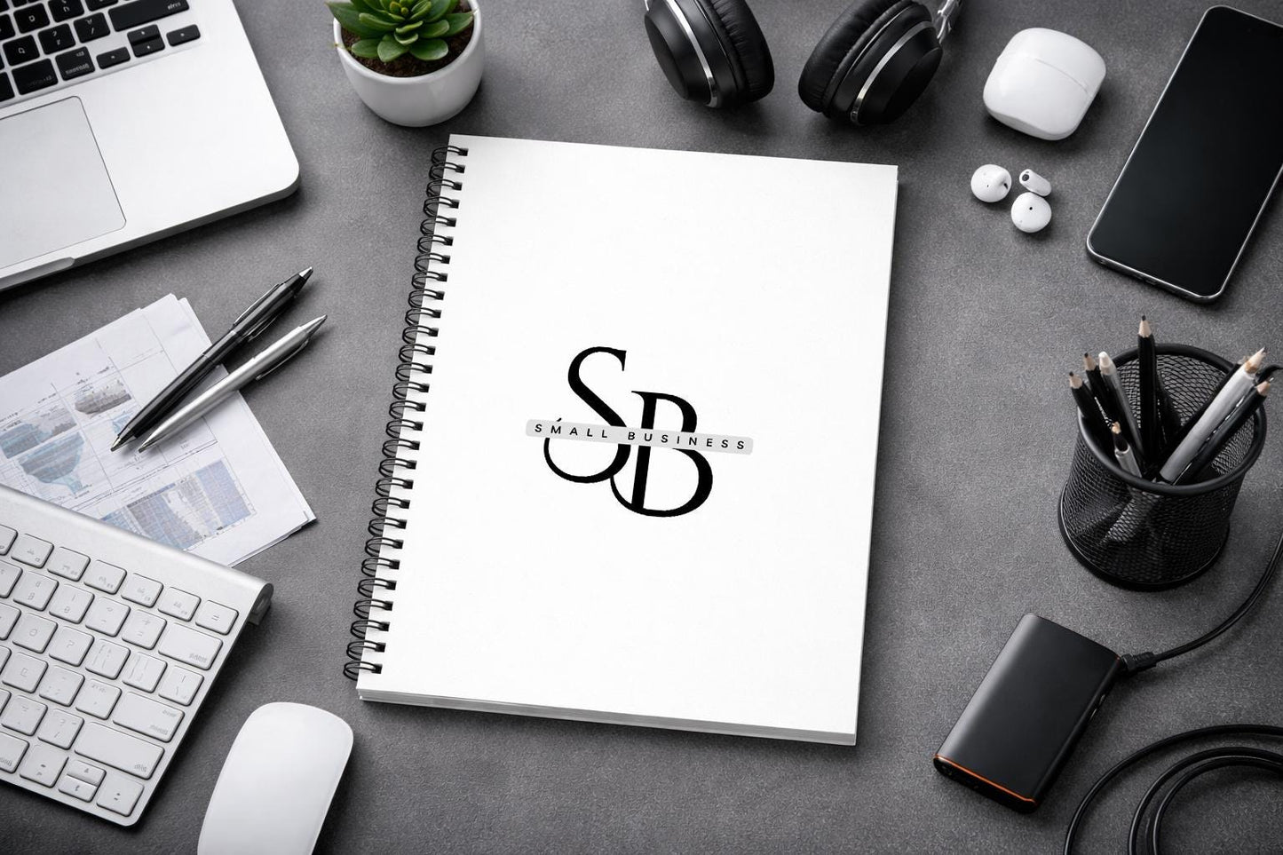 Personalised logo order book, A4 or A5, Spiral book