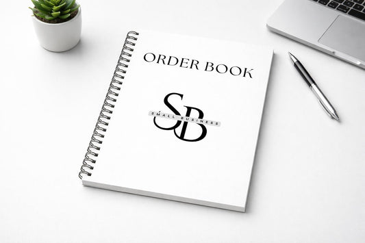 Personalised logo order book, A4 or A5, Spiral book