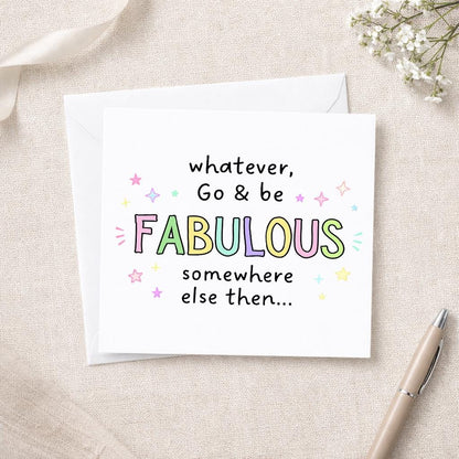 Funny Leaving Card – Go Be Somewhere Else, New Job Retirement Card