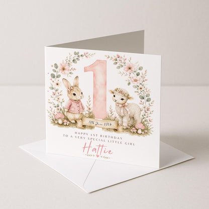 Personalised 1st Birthday Card, cute birthday card, First Birthday Card, Baby 1st Birthday, Son Daughter Niece Nephew