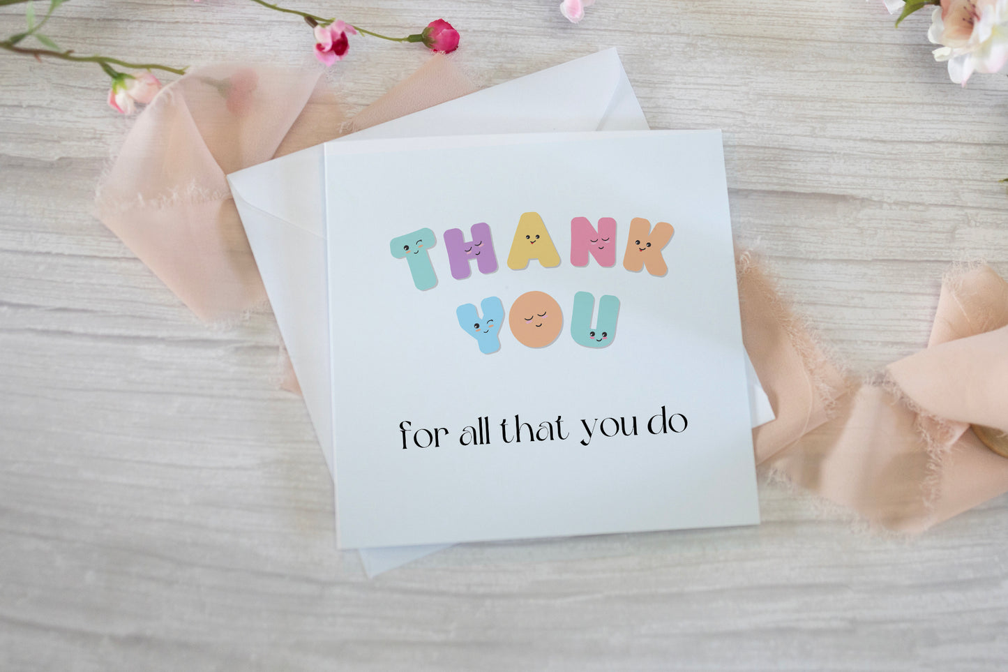 Thank you for everything that you do greeting card